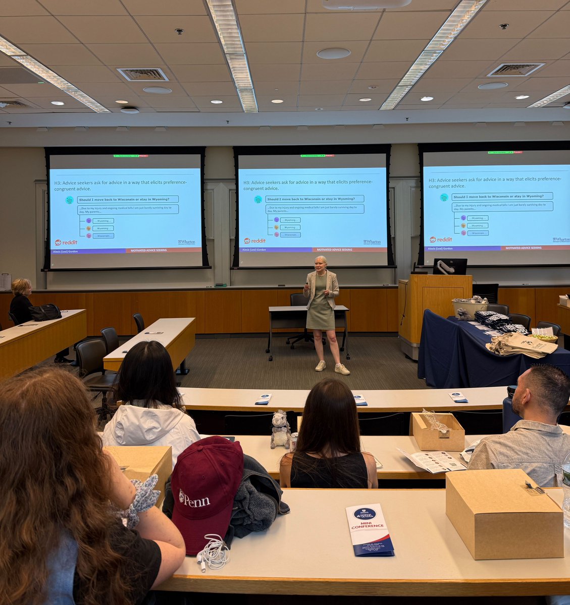 On Tuesday, May 6th, the WBL hosted its first ever conference!

The WBL Mini Conference showcased Wharton postdoctoral researchers' and PhD students' latest research projects that collected data using our lab and its many resources. Thank you to everyone who attended!