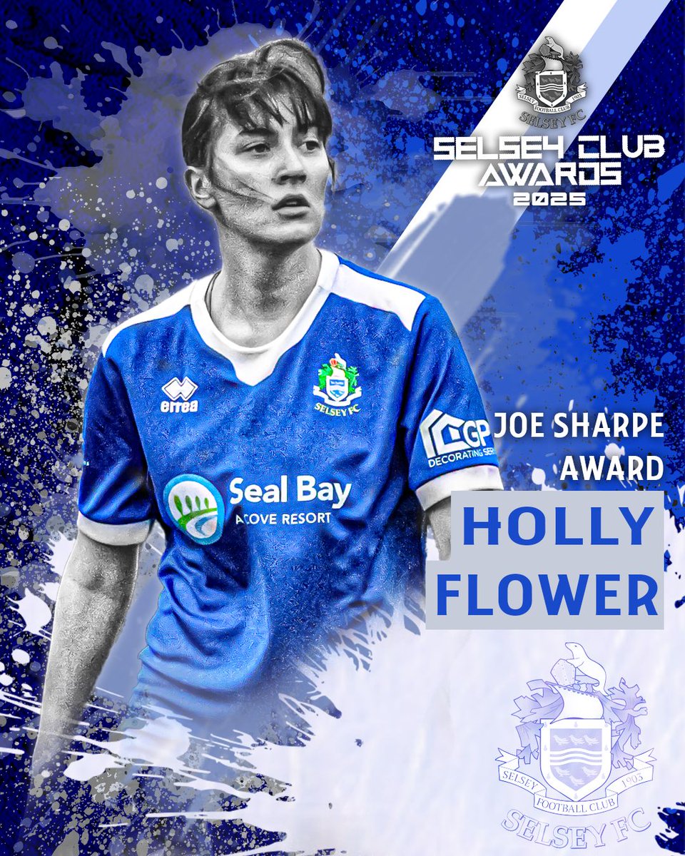 Next for <a href="/selseywfc/">Selsey Women FC</a> is the Joe Sharpe Ypung Player of the Year award

Holly Flower