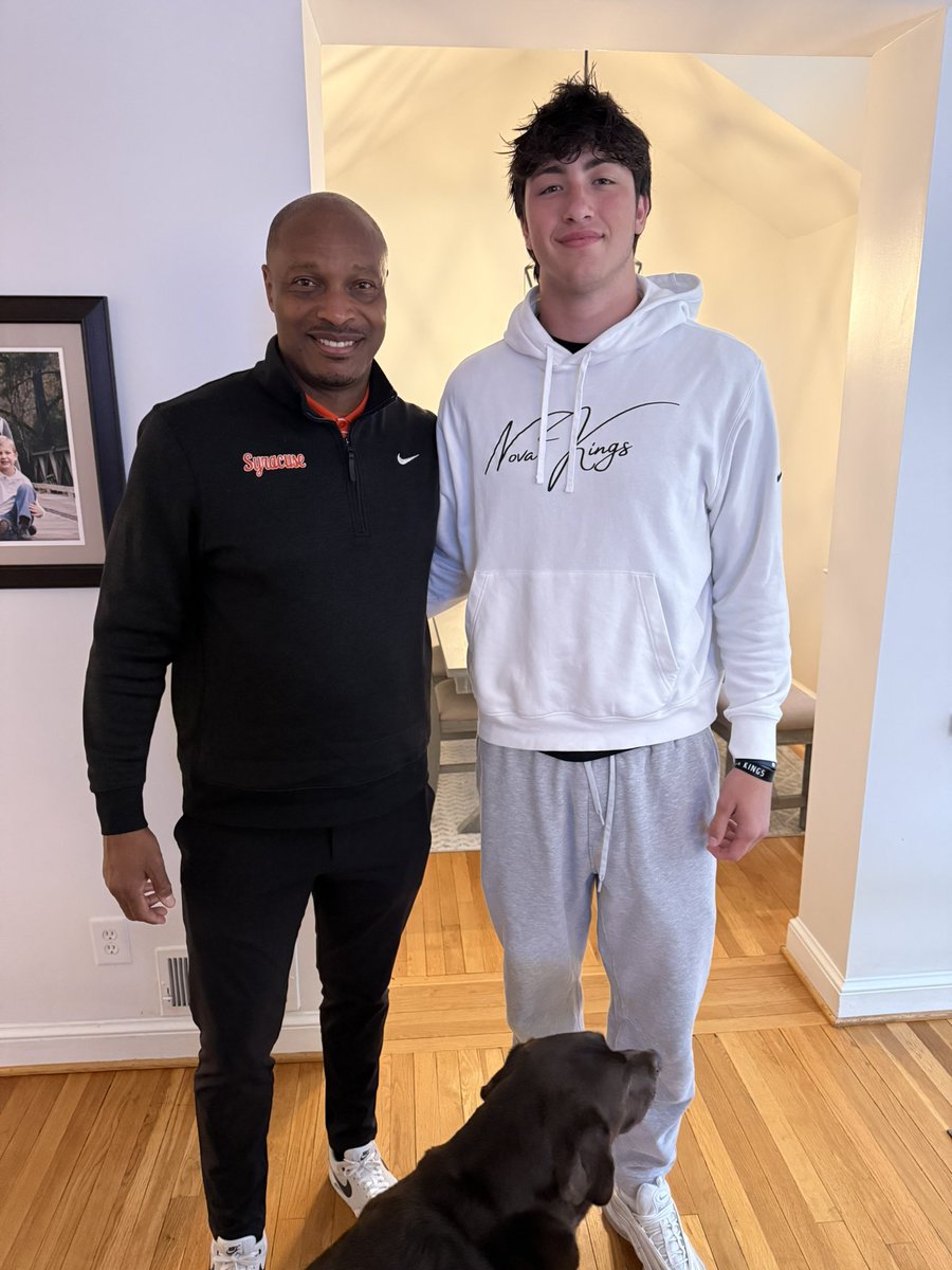 ๐๐๐๐๐ ๐๐๐๐๐ ๐โ๐ ๐๐๐ ๐๐ ๐๐๐๐ (@brady_owens84) on Twitter photo Thanks to <a href="/WRCoachmj/">Mike Johnson</a> and <a href="/CuseFootball/">Syracuse Football</a> for coming by the house today and visiting with the family. Canโt wait to be back <a href="/SyracuseU/">Syracuse University</a> for an OV in June. <a href="/FranBrownCuse/">Fran Brown</a> <a href="/CoachNixon_Cuse/">Jeff Nixon</a> <a href="/AlexKellyCuse/">Alex Kelly</a> <a href="/YHSPatriotsFB/">Yorktown Patriots Football</a> <a href="/carljfred/">Carl Frederick</a> Thanks to <a href="/WRCoachmj/">Mike Johnson</a> and <a href="/CuseFootball/">Syracuse Football</a> for coming by the house today and visiting with the family. Canโt wait to be back <a href="/SyracuseU/">Syracuse University</a> for an OV in June. <a href="/FranBrownCuse/">Fran Brown</a> <a href="/CoachNixon_Cuse/">Jeff Nixon</a> <a href="/AlexKellyCuse/">Alex Kelly</a> <a href="/YHSPatriotsFB/">Yorktown Patriots Football</a> <a href="/carljfred/">Carl Frederick</a>