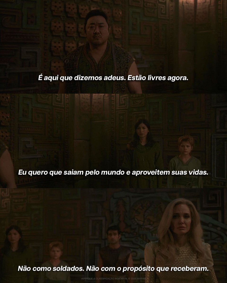 MarvelBR's tweet image. Em outras palavras, aproveitem a vida com todas as forças.

#Eternos, assista no @DisneyPlusBR.