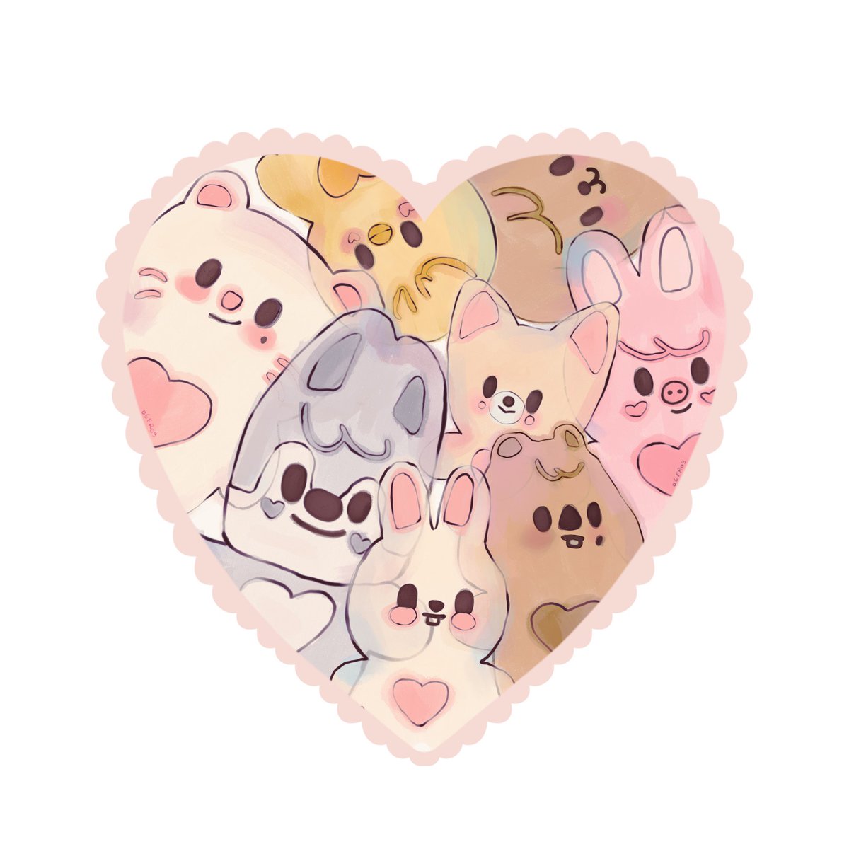 #skzoo #straykids heart locket! ⋆˙⟡♡