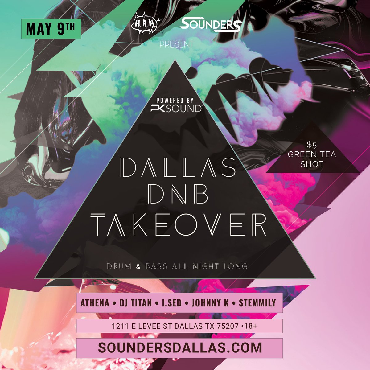 HAM_Promotions's tweet photo. Have you ever heard DnB the proper way - on a MASSIVE PK Sound System?!

With over 400+ RSVP Tix claimed for tonight - @SoundersDallas is the place to be if you love Drum &amp; Bass 🎶

https://t.co/lViG67hsSw 🎫 https://t.co/TcaeEPz6Fx