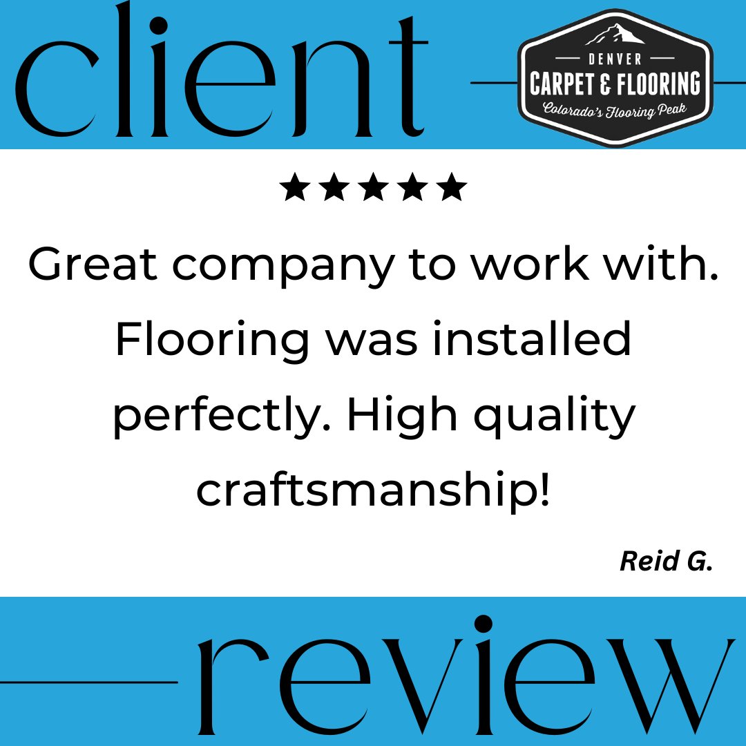 DenverCarpets's tweet photo. We love making our customers happy—and this review says it all!
From the first consultation to the final install, the DCF experience delivers comfort, style, and peace of mind.

Click here to start your project today and experience the DCF difference: https://t.co/W8hXoQgITQ https://t.co/jnOo1GmJhy