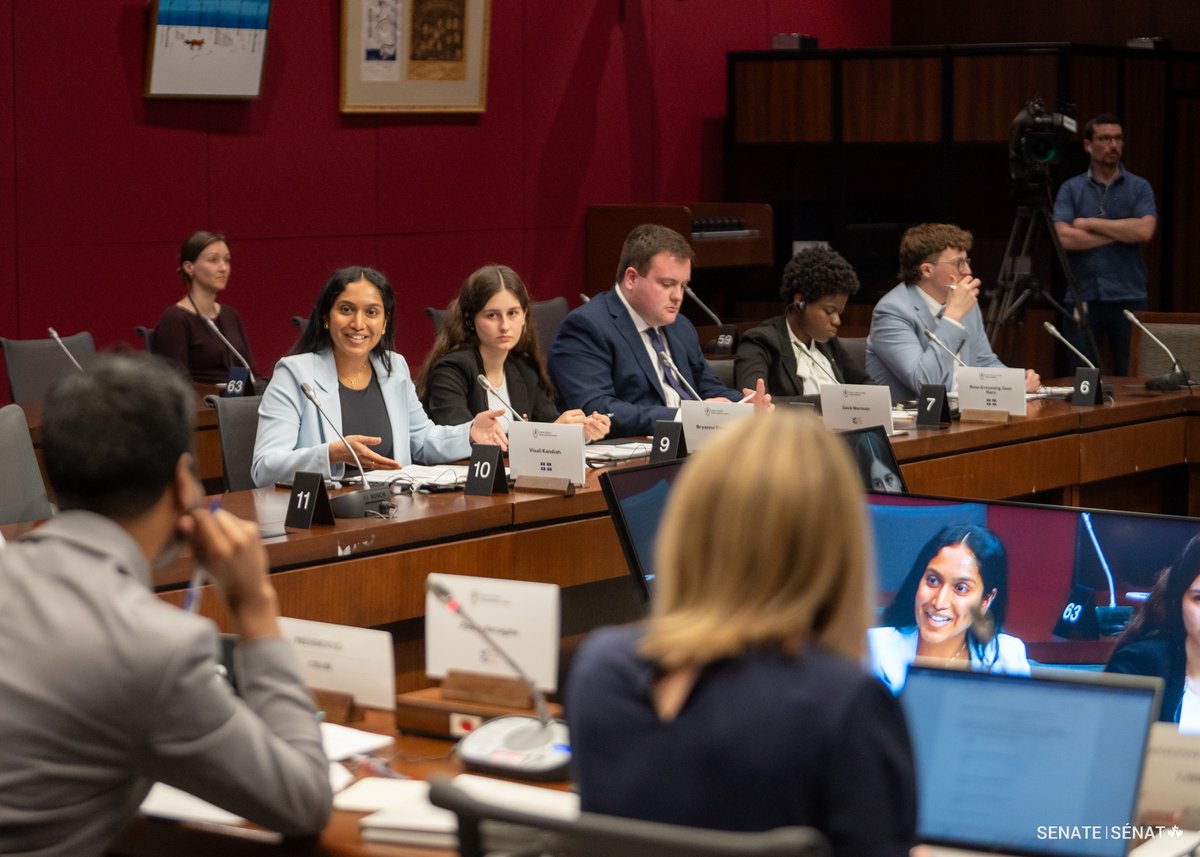 Senate of Canada (@senateca) on Twitter photo .<a href="/SenMarilou/">Marilou McPhedran</a> testified as an expert witness during today’s simulated Committee on Fisheries and Oceans at #ModelSenate2025. The Senator’s testimony, based on her own real-life committee work, informed model senators’ study of a mock bill related to Canada’s seal populations. The .<a href="/SenMarilou/">Marilou McPhedran</a> testified as an expert witness during today’s simulated Committee on Fisheries and Oceans at #ModelSenate2025. The Senator’s testimony, based on her own real-life committee work, informed model senators’ study of a mock bill related to Canada’s seal populations. The