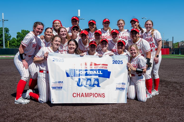 WashU Bears (@washubears) on Twitter photo UAA CHAMPIONS!
.
.
.
<a href="/WASHUSoftball/">WashU Softball</a> defeats Emory 4-2 in the first of two games on Friday to secure its first UAA title since 2017! UAA CHAMPIONS!
.
.
.
<a href="/WASHUSoftball/">WashU Softball</a> defeats Emory 4-2 in the first of two games on Friday to secure its first UAA title since 2017!