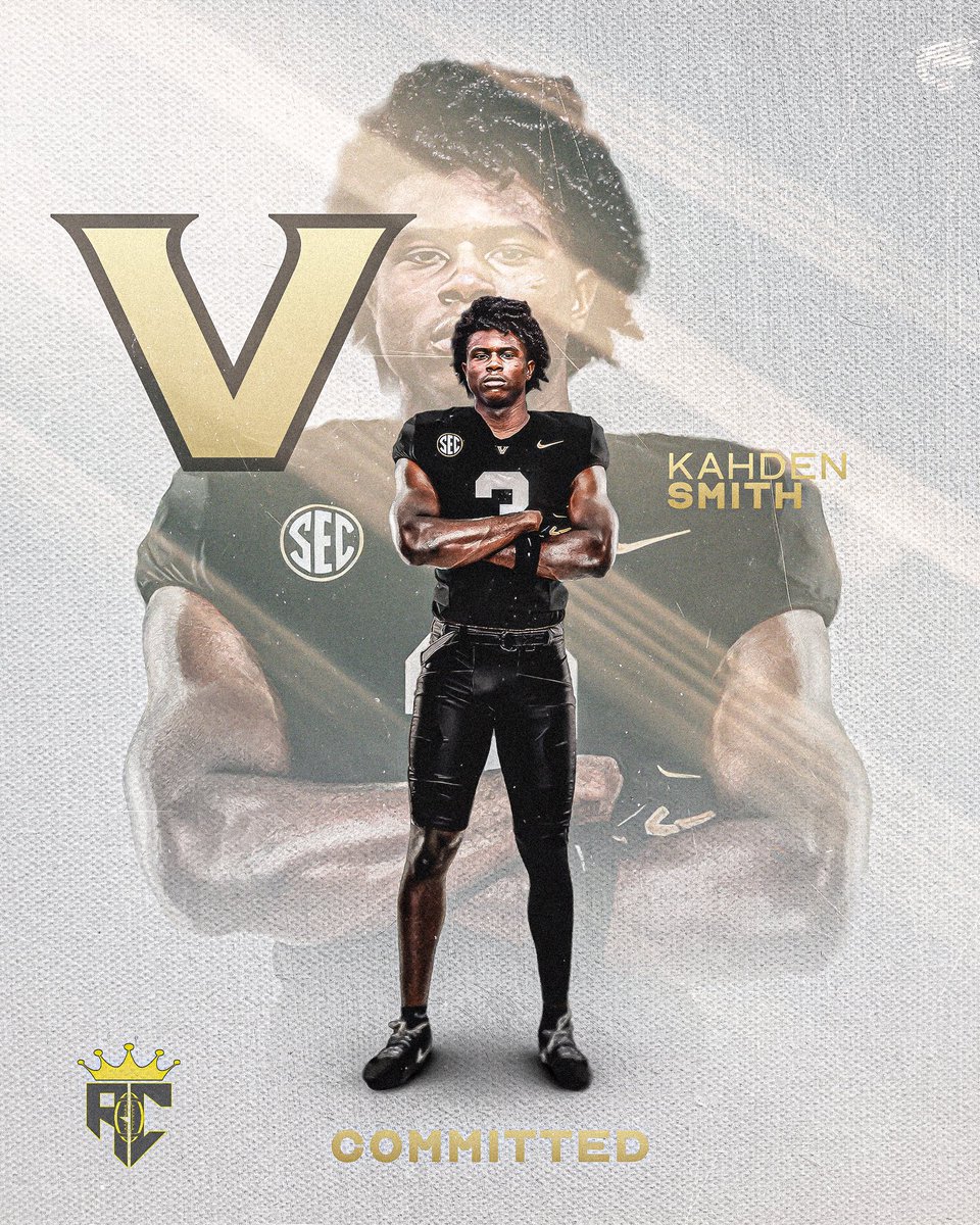 Raising Champions (@raisingchamps_) on Twitter photo BIG congrats to 3⭐ WR Kahden Smith on his commitment to Vanderbilt! Elite hands, relentless work ethic, and high character—Vandy is getting a gem. SEC, get ready!
#raisingchampions
<a href="/BrandonHuffman/">Brandon Huffman</a> <a href="/247Sports/">247Sports</a> @On3Recruits <a href="/TomLoy247/">Tom Loy</a> <a href="/ChadSimmons_/">ChadSimmons</a> <a href="/AL_Recruiting/">AL Recruiting</a> <a href="/AL7AFootball/">Alabama7AFootball</a> BIG congrats to 3⭐ WR Kahden Smith on his commitment to Vanderbilt! Elite hands, relentless work ethic, and high character—Vandy is getting a gem. SEC, get ready!
#raisingchampions
<a href="/BrandonHuffman/">Brandon Huffman</a> <a href="/247Sports/">247Sports</a> @On3Recruits <a href="/TomLoy247/">Tom Loy</a> <a href="/ChadSimmons_/">ChadSimmons</a> <a href="/AL_Recruiting/">AL Recruiting</a> <a href="/AL7AFootball/">Alabama7AFootball</a>