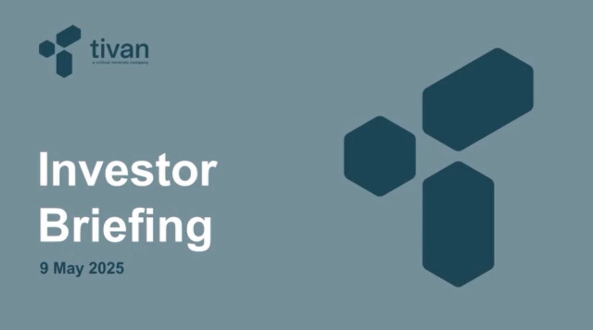 A company defining week at <a href="/Tivan_Limited/">Tivan Limited</a>. To learn more please watch (&amp; share) the replay to our Investor Briefing. 🇦🇺🇯🇵

Have a great weekend. 🐊🪃🇹🇱🎥
m.youtube.com/watch?v=oQAbqX…