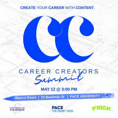 AverentApp's tweet photo. The Averent Team is pleased to be featured at the Founders Showcase at the Career Creators Summit, hosted by The Front Yard at Pace University. We hope to see you all on Monday, May 12, at 3:00 pm at the Bianco Room (3rd floor) at 15 Beekman Street!

https://t.co/JqTVv3xV8z https://t.co/PQr96juSqs