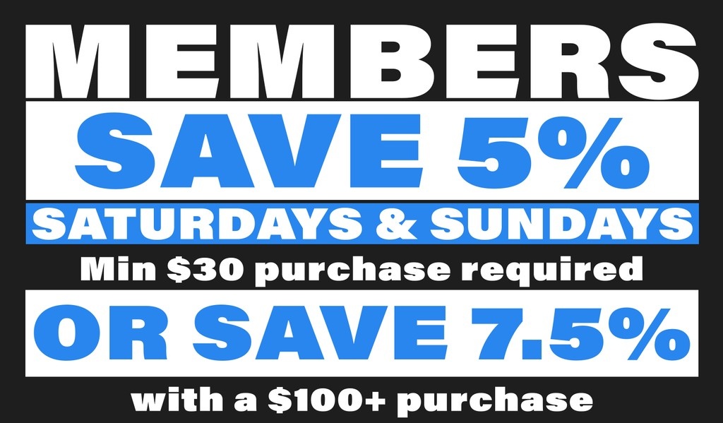 Every Weekend, Save up to 7.5%! ⁠
⁠
Loyalty members enjoy 5% OFF their total purchase every weekend with a minimum purchase of $30 or 7.5% with a purchase of $100+! (Exclusions apply)
⁠
Sign up today and start saving at D'Agostino.⁠