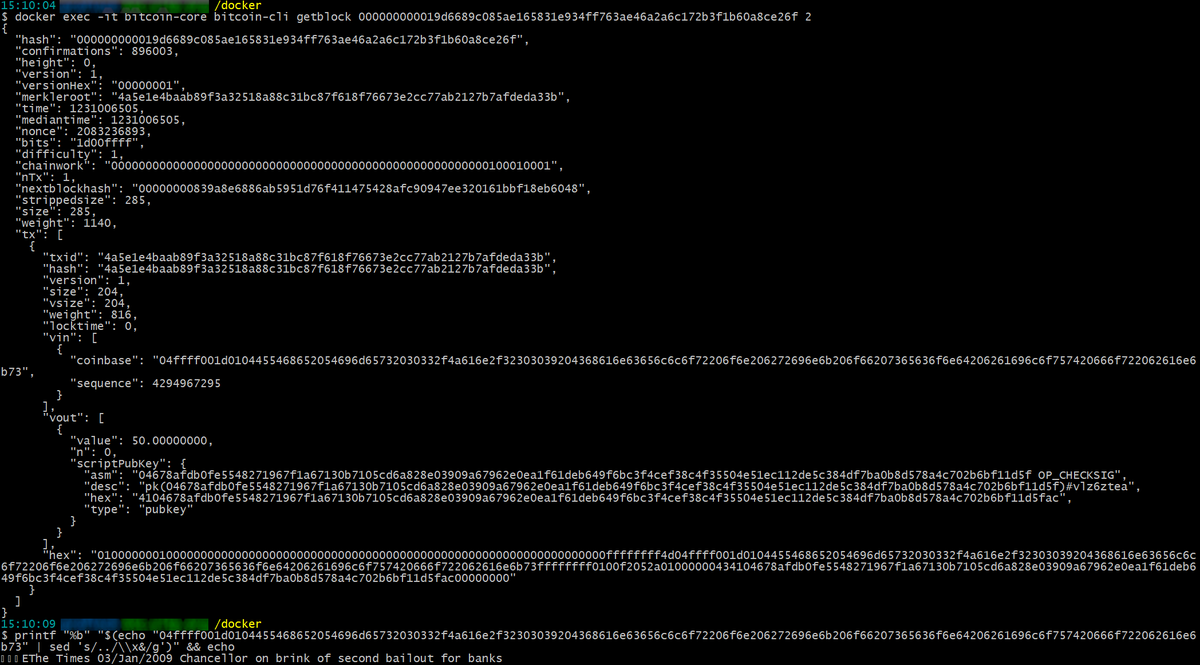 deminer_net's tweet photo. When you touch things like these, you feel the creator's magic - a feeling of inestimable value! 💖😇

#Blockchain #Bitcoin #BTC #Satoshi #SatoshiNakamoto #GenesisBlock

The output of the first block (Genesis Block) in the Bitcoin blockchain network.  👇🏻 https://t.co/vnZi5UBJy7