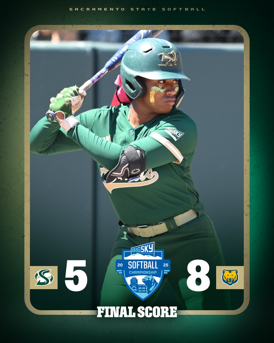 Sacramento State Softball (@sacstsoftball) on Twitter photo Hornets fall to Northern Colorado, 8-5
• Big Sky Tournament run comes to an end
• Evers-Lyles 2x3, R, 2B, HR, 2 RBI
• Marsh 2x3, 2 R, BB, 2B
• Malepeai 2x4, R, 2B
• Lira 1x4, HR, 3 RBI
• Barboza 1x3
• Ludwig 1x3 Hornets fall to Northern Colorado, 8-5
• Big Sky Tournament run comes to an end
• Evers-Lyles 2x3, R, 2B, HR, 2 RBI
• Marsh 2x3, 2 R, BB, 2B
• Malepeai 2x4, R, 2B
• Lira 1x4, HR, 3 RBI
• Barboza 1x3
• Ludwig 1x3