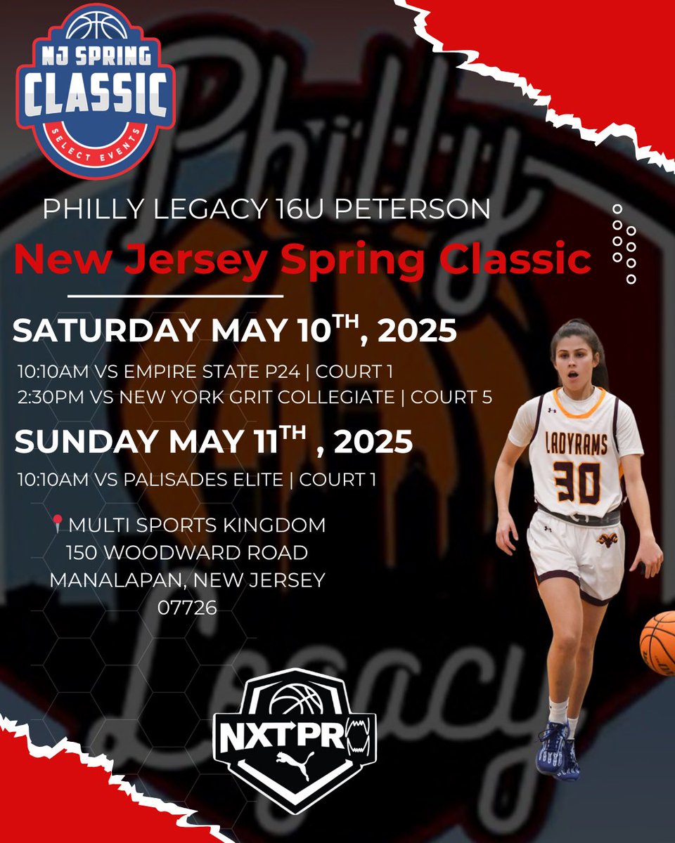 Amanda (@amandaeggers7) on Twitter photo Come check out my teammates and I at the New Jersey Spring Classic! #2027s #PhillyLegacy #girlsbasketball <a href="/PRO16G/">NXTPRO Girls League</a> Come check out my teammates and I at the New Jersey Spring Classic! #2027s #PhillyLegacy #girlsbasketball <a href="/PRO16G/">NXTPRO Girls League</a>