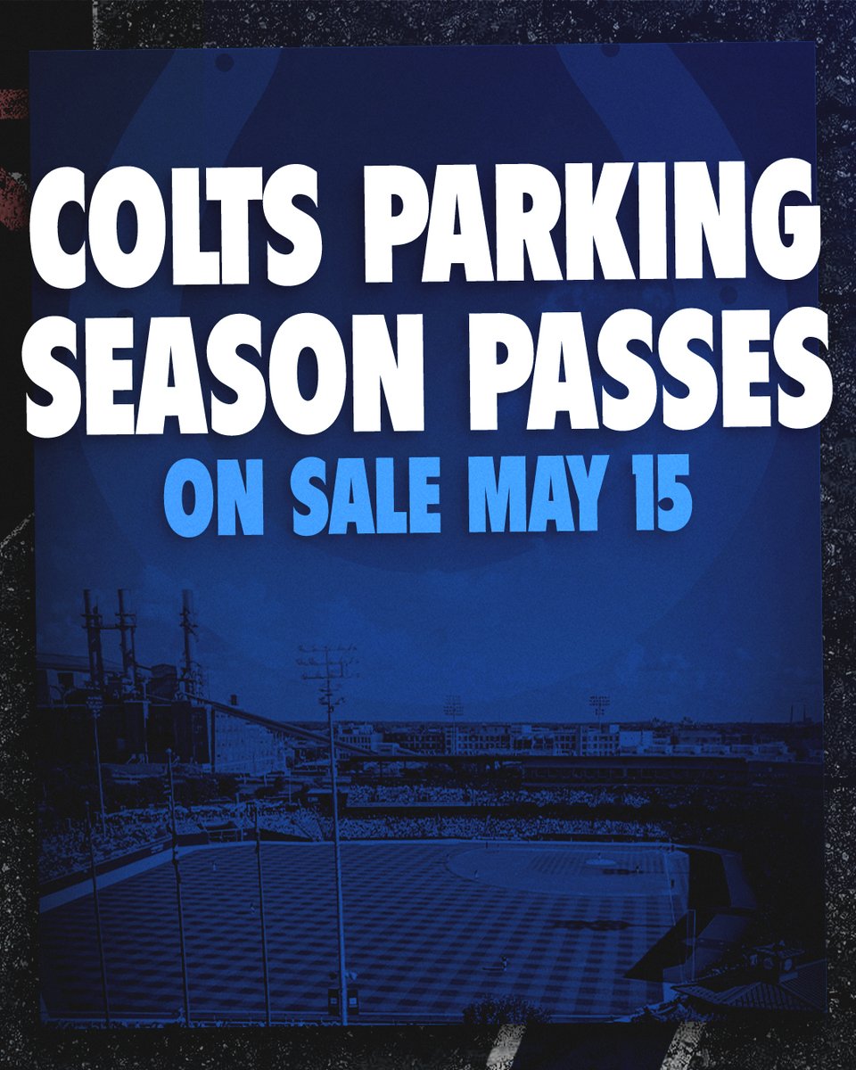 Victory Field (@thevicindy) on Twitter photo It's never too early to get excited for football season, right <a href="/indyindians/">Indianapolis Indians</a>? 🏈
@colts parking season passes go on sale next Thursday, May 15. 🚗 It's never too early to get excited for football season, right <a href="/indyindians/">Indianapolis Indians</a>? 🏈
@colts parking season passes go on sale next Thursday, May 15. 🚗