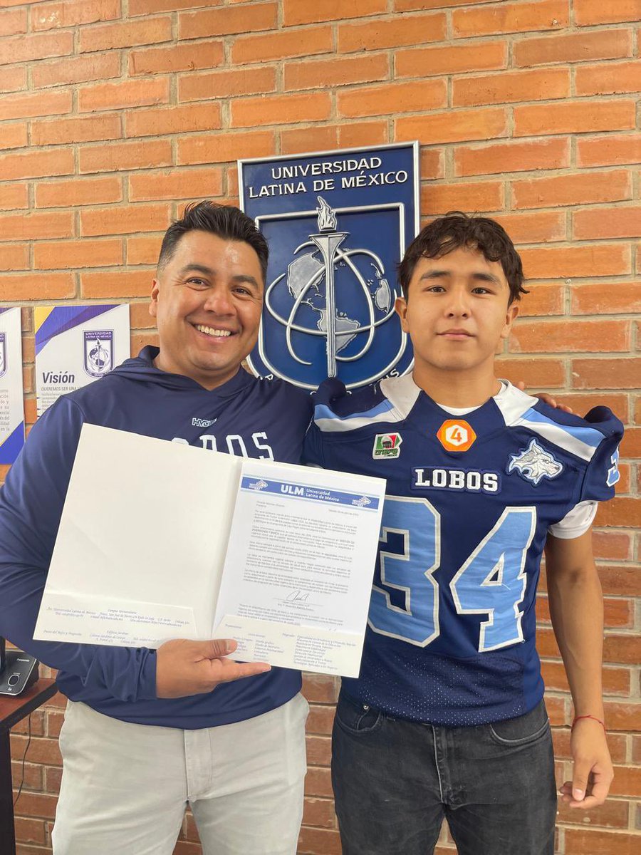 LobosULM_FBA's tweet photo. RECRUITMENT 2025 🏈✍🏼

Les presentamos an Ricardo Sánchez, quien se integra al programa de Liga Mayor para estudiar la licenciatura en Gestión de inversiones y banca, proveniente de @zorros_queretaro … ¡bienvenido a la manada! 💙🐺🩵

PROTECT • THE • TEAM

#GoLobos https://t.co/4gISOhoyXN