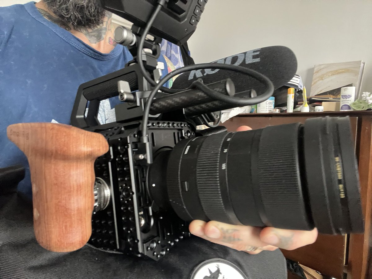 This is the Focus Rat. It’s probably one of the worst implemented pieces of film gear ever to hit the market. It works incredibly well as a saddle to position the camera on or to use while shooting handheld but the rustle from the fabric scrapping against the beads on the inside