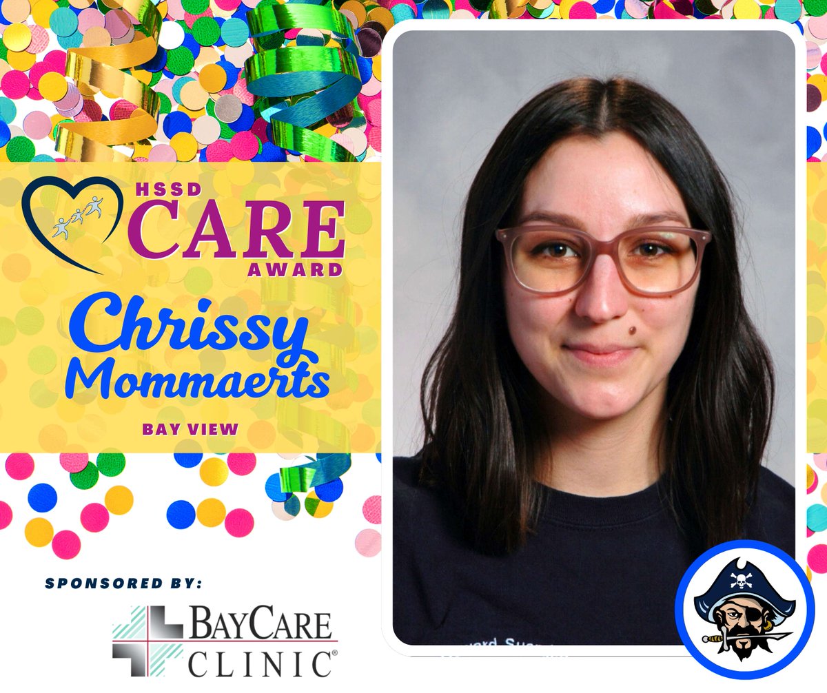 Howard-Suamico Schools (@hssd) on Twitter photo As we celebrate Staff Appreciation Week, itβs time for the 4th annual HSSD CARE Awards! Congratulations to Chrissy Mommaerts, Janitor, for being named the recipient of the HSSD CARE Award at <a href="/hssdbv/">Bay View Middle School - Pirates!</a>! Thank you for making a difference! This award is sponsored by <a href="/baycareclinic/">BayCare Clinic</a>. π₯³ As we celebrate Staff Appreciation Week, itβs time for the 4th annual HSSD CARE Awards! Congratulations to Chrissy Mommaerts, Janitor, for being named the recipient of the HSSD CARE Award at <a href="/hssdbv/">Bay View Middle School - Pirates!</a>! Thank you for making a difference! This award is sponsored by <a href="/baycareclinic/">BayCare Clinic</a>. π₯³