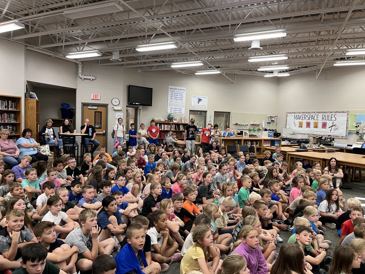 #Reader’sTheater Performing in front of all the elementary students is not easy to do, but these kids did a great job! #freemanfalcons