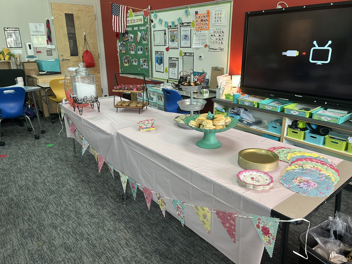 Today we had our first annual Mother’s Day tea!  My sweet kiddos made sandwiches, chocolate covered strawberries, and cookies.  They served their moms and showered them with gifts!  I hope they all loved seeing how extremely capable their kids are! <a href="/tshillings/">Travis Shillings</a> <a href="/NorthRidgeES/">NorthRidgeElementary</a>