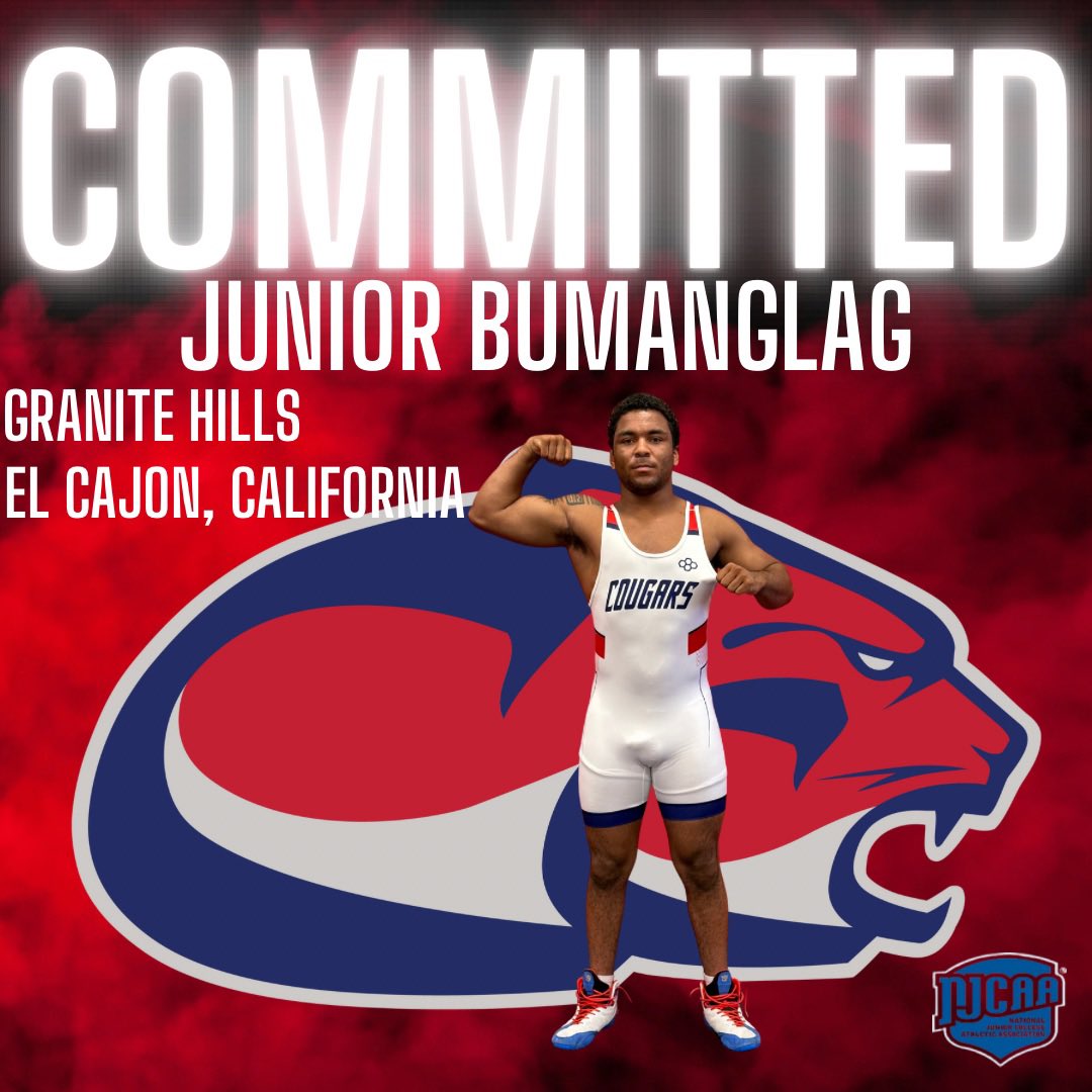 🚨 Big Commitment Alert🚨
Junior wrestled at Granite Hills High School in El Cajon, California. In high school, Junior was a California state medalist and a Fargo All-American. Let’s give a warm welcome to Junior Bumanglag as he joins the Clackamas family. 
#COE