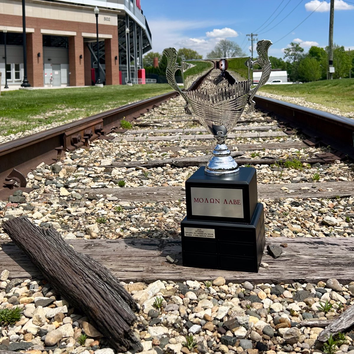 Introducing the ΜΟΛΩΝ ΛΑΒΕ Cup.

A new culture piece within the program which will be awarded annually.

Squad 1 was composed of; Luka DiFilippo (SL), Owen Hauber (FT), Josh Taylor, Jack Bohrer, Evan Stonis, Charlie Rafalko, &amp; Will Kerker.

#WAF | #TheRightWay | #TheBrotherhood