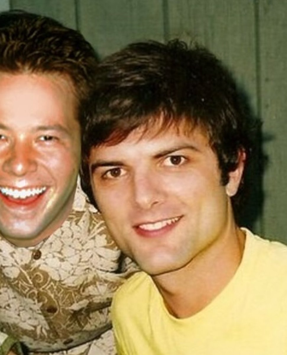 screenrant's tweet photo. Adam Scott and Sal Saperstein. ❤️

Then and now. #TheStudio https://t.co/oqme3F2QJO