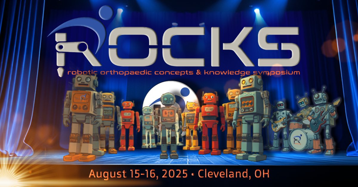 More ROBOTS are coming to #ROCKS2025! Reduced rates are available for healthcare administrators, residents &amp; fellows. Come network, refine hands-on skills &amp; be part of the forefront in robotic orthopaedics! Join us in Cleveland Aug. 15-16th.

Register at: ccimeetings.com/rocks/