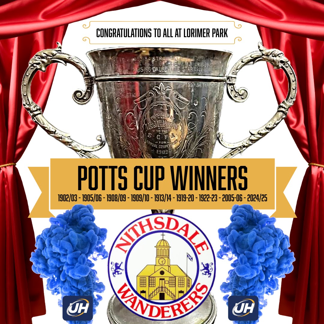 South of Scotland Football League (@sosfleague) on Twitter photo ππ΅βͺ | NITHSDALE'S NIGHT
Congratulations to <a href="/NWanderersFC/">Nithsdale Wanderers Football Club</a>, who tonight won the Potts Cup for the ninth time in their history with a 3-2 victory over Lochar Thistle at Lorimer Park.
The Dale mark the 100th anniversary of their Third Division title win with another trophy ππ. ππ΅βͺ | NITHSDALE'S NIGHT
Congratulations to <a href="/NWanderersFC/">Nithsdale Wanderers Football Club</a>, who tonight won the Potts Cup for the ninth time in their history with a 3-2 victory over Lochar Thistle at Lorimer Park.
The Dale mark the 100th anniversary of their Third Division title win with another trophy ππ.