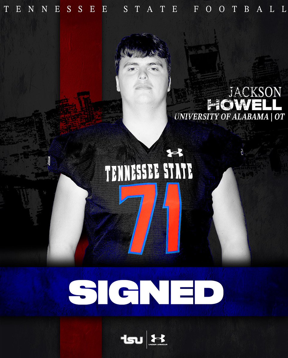 Tennessee State Football (@tsutigersfb) on Twitter photo πΊπππππ
. πΎππππππ ππ πΉπππ πͺπππ π±ππππππ!
#RoarCity
#TigersReloaded
<a href="/JacksonHowell76/">Jackson Howell</a> πΊπππππ
. πΎππππππ ππ πΉπππ πͺπππ π±ππππππ!
#RoarCity
#TigersReloaded
<a href="/JacksonHowell76/">Jackson Howell</a>