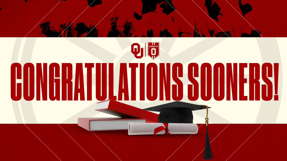 Congratulations to all our student-athletes graduating this weekend! 🎓

#SoonersForLife || <a href="/VarsityO/">Varsity O</a>