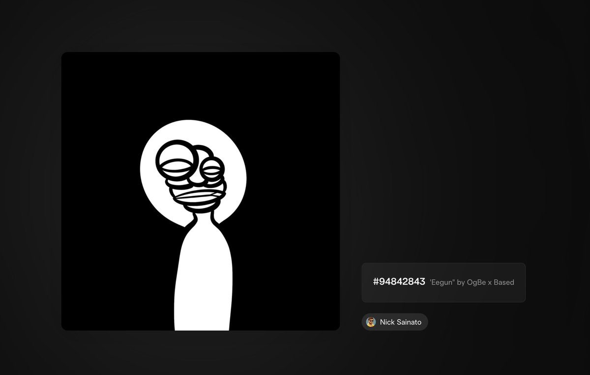 Loving this minimalist pfp/art combo

Snagged this clean one on secondary

<a href="/_basedart/">𝙗𝙖𝙨𝙚𝙙</a> X <a href="/_0GBE/">0g₿e</a>