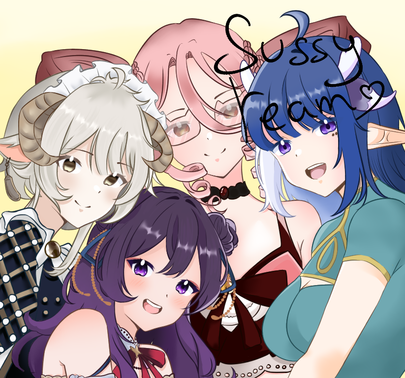 Fanart pour la <a href="/SussyTeamVT/">Sussy Team</a> 
#pawaart #MariSunflowArt #manaillust