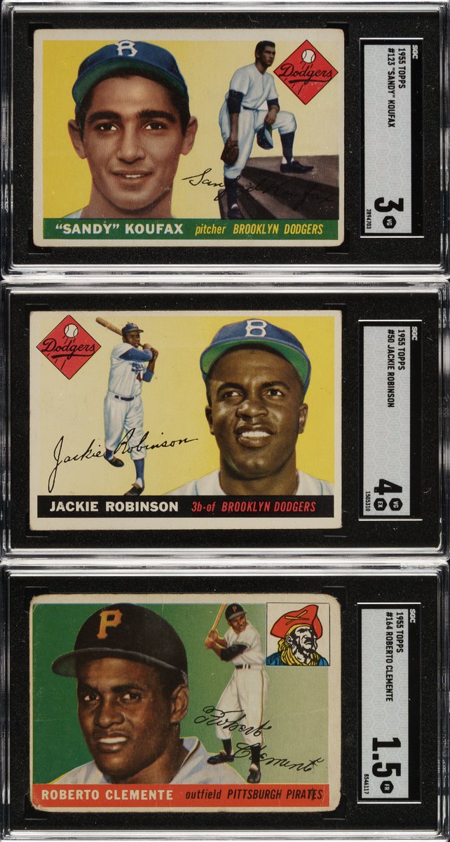 BurlsSports's tweet photo. Double '55 set breaks today. 1955 Bowman (limit 15) and Topps (limit 10) baseball sets. https://t.co/TK2lPzWZBQ https://t.co/N2l2GdxZlb