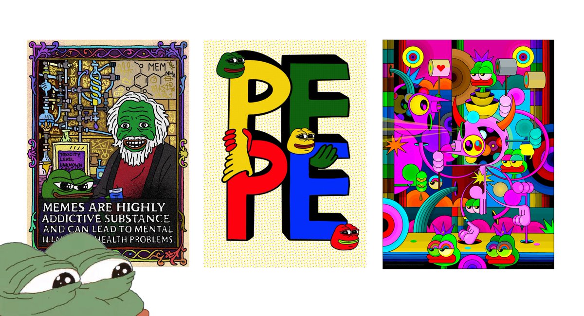 batz (@batzdu) on Twitter photo The Notable Pepe drop today is so good 🥹
Featuring <a href="/Darkfarms1/">Darkfarms㊙️</a>, <a href="/gulbakanozge/">Ozge Gulbakan 🐈⬛</a> & <a href="/DALEKSPACEMONKY/">DALEK👽👻</a> The Notable Pepe drop today is so good 🥹
Featuring <a href="/Darkfarms1/">Darkfarms㊙️</a>, <a href="/gulbakanozge/">Ozge Gulbakan 🐈⬛</a> & <a href="/DALEKSPACEMONKY/">DALEK👽👻</a>