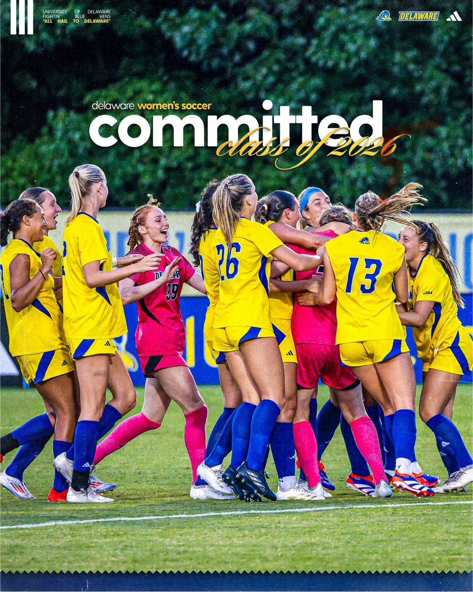 Excited to add another 🇨🇦 to the flock today 🔵🐓 That makes 3️⃣ for the 2026 class 👊 We’re looking to add 1️⃣ more high character, high IQ individual to this 2026 group 💪 and then we turn our attention to the 2027 class 🙏💙 #BlueHenBuilt <a href="/DelawareWSOC/">Delaware Women's Soccer</a>