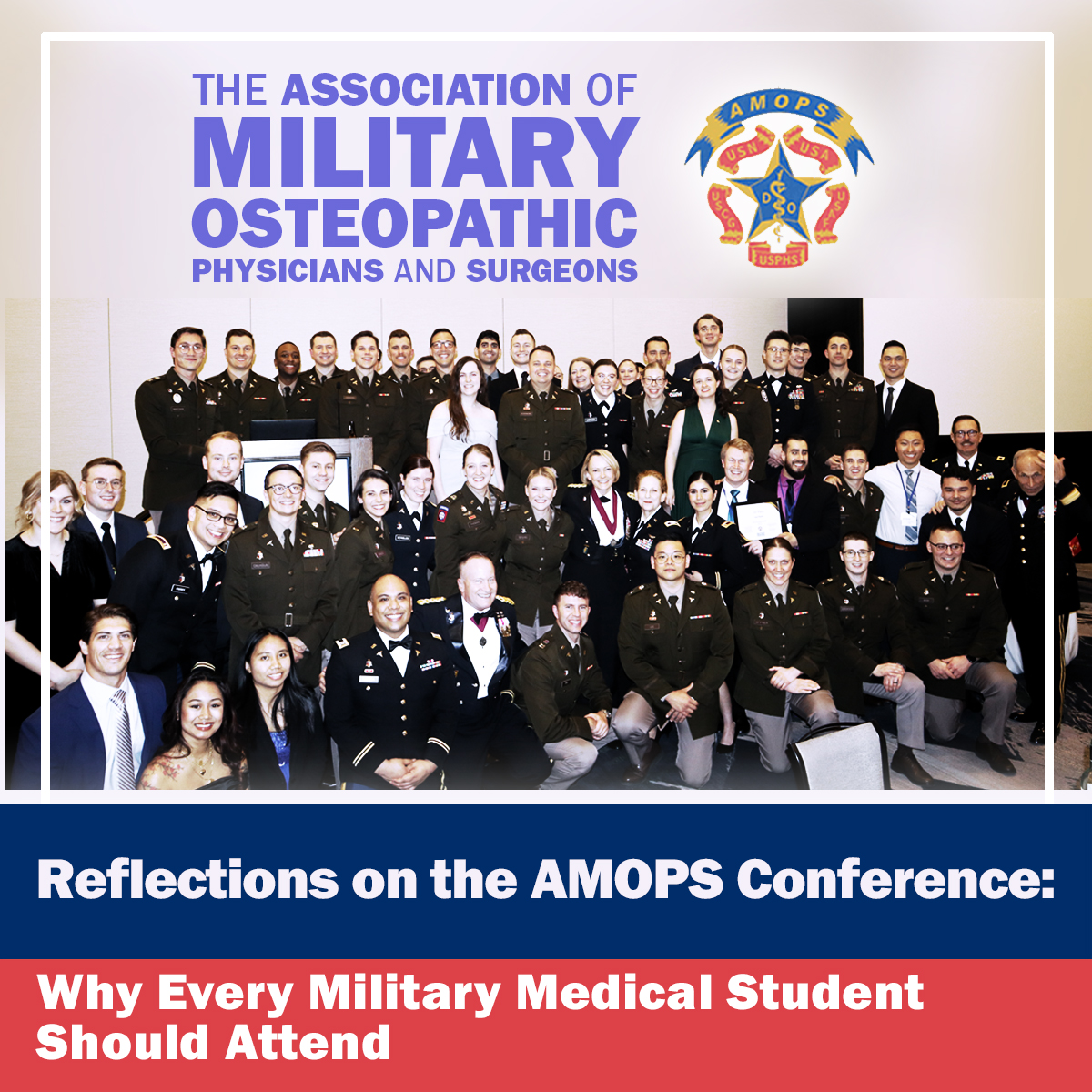 2nd-year osteopathic #medstudent, 2LT Sam Baule, reflects on the #AMOPS Conference 2025. From networking with fellow military medical students to gaining insights into the future of osteopathic medicine, Read his full reflection at hubs.la/Q03lW58W0. #MilitaryMedicine
