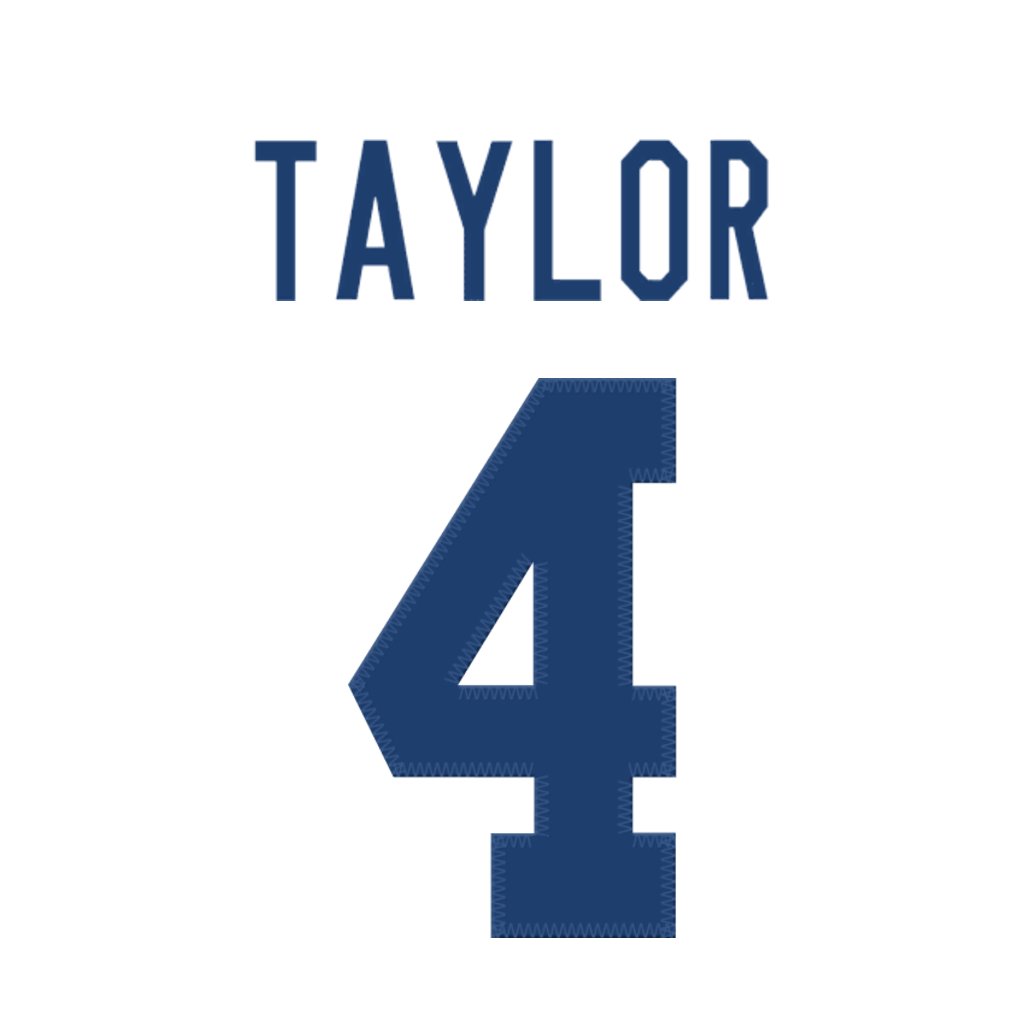 Indianapolis Colts WR Blayne Taylor (<a href="/shadyBT7/">BT1️⃣</a>) is wearing number 4. Last assigned to Sam Ehlinger. #ForTheShoe
