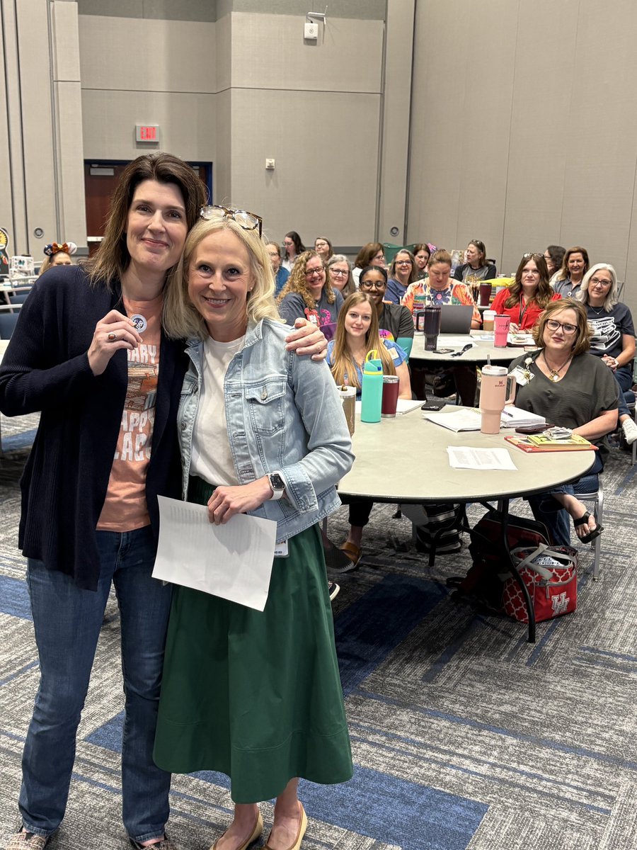 CyFairLibraries's tweet photo. The Superintendent Challenge Coin has been passed from Ms. Russell to Ms. Yeppez at the May librarian meeting. We appreciate both of these phenomenal librarians! @CyFairISD @DougKillian #CFISDspirit https://t.co/kS1HdT1vLt