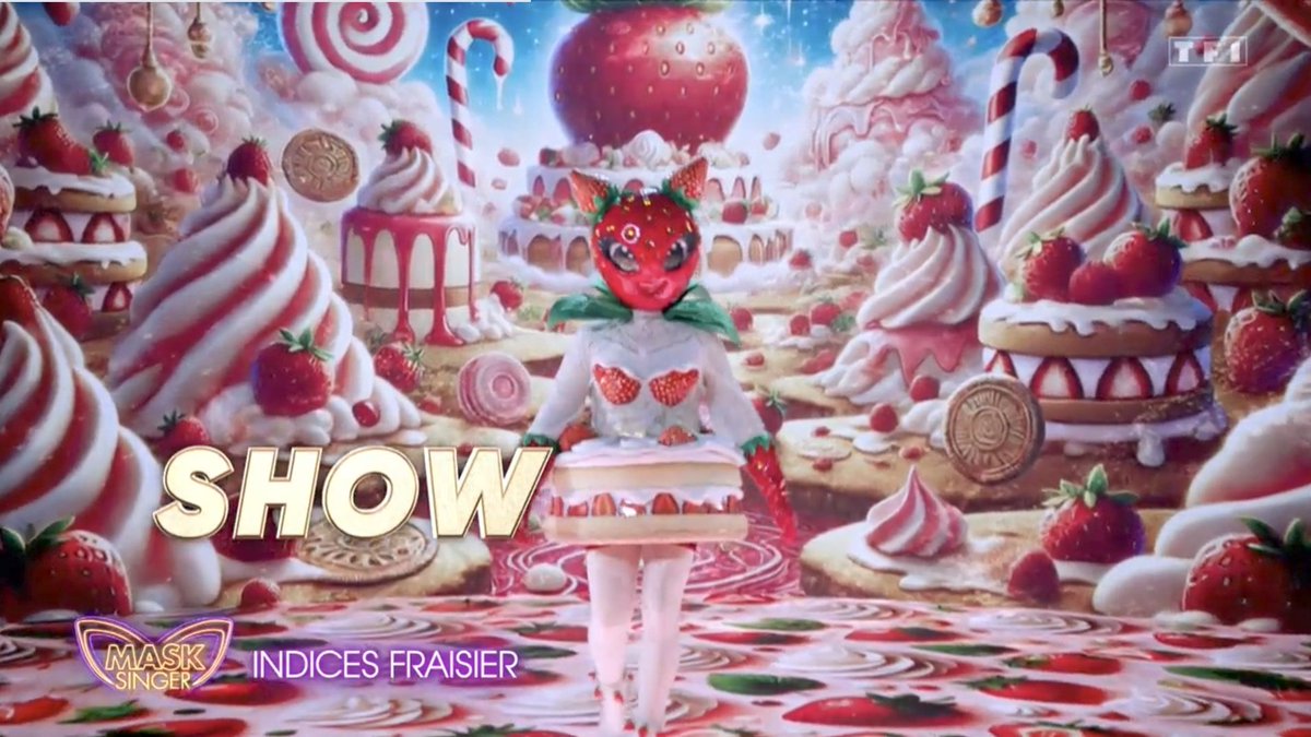 Le costume du fraisier me fait trop penser à un personnage d'animé japonais 🍓

#MaskSinger