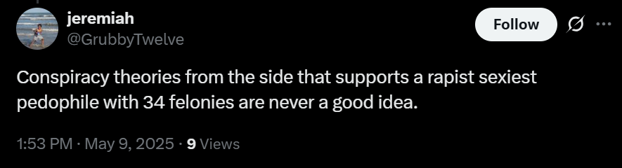 This guy thinks Trump is the sexiest pedophile.