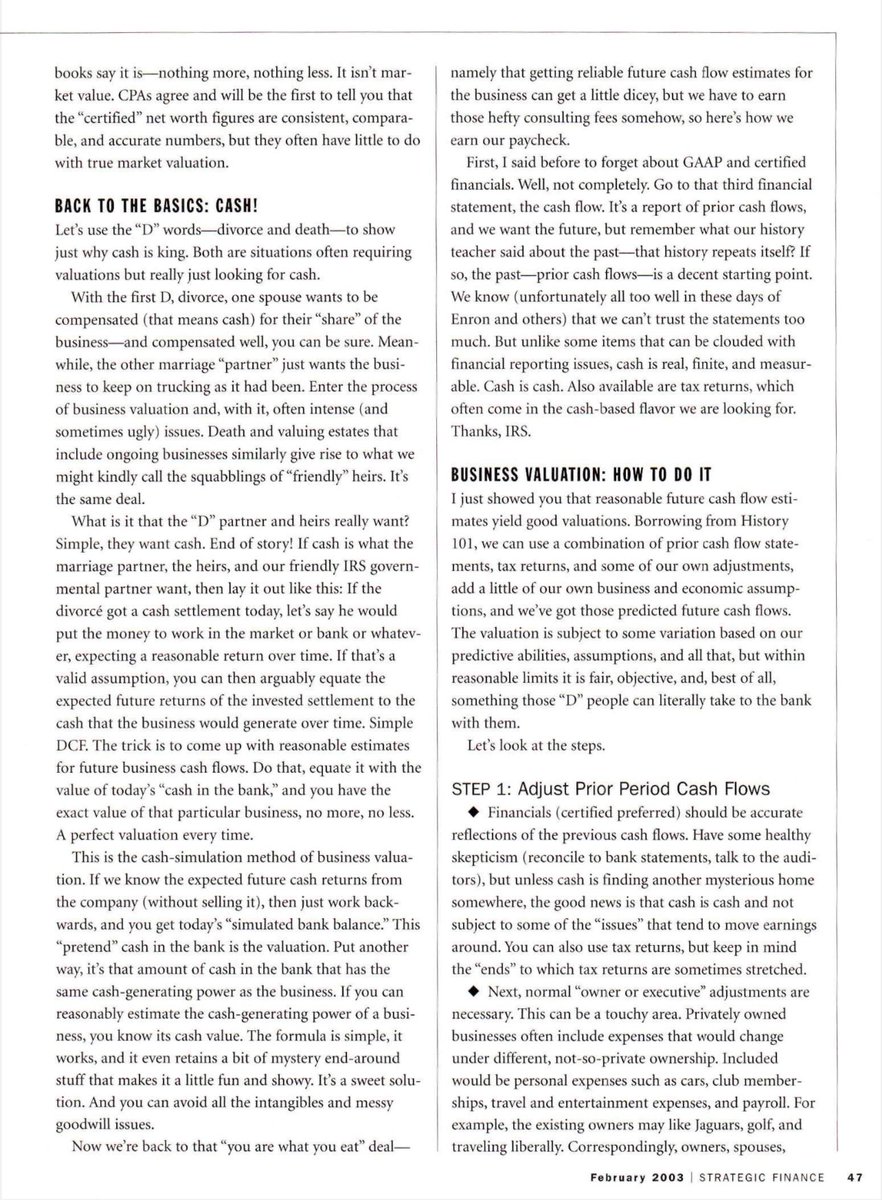 thebigideas_'s tweet image. Business Valuation Made Simple

It’s all about cash 

Interesting piece