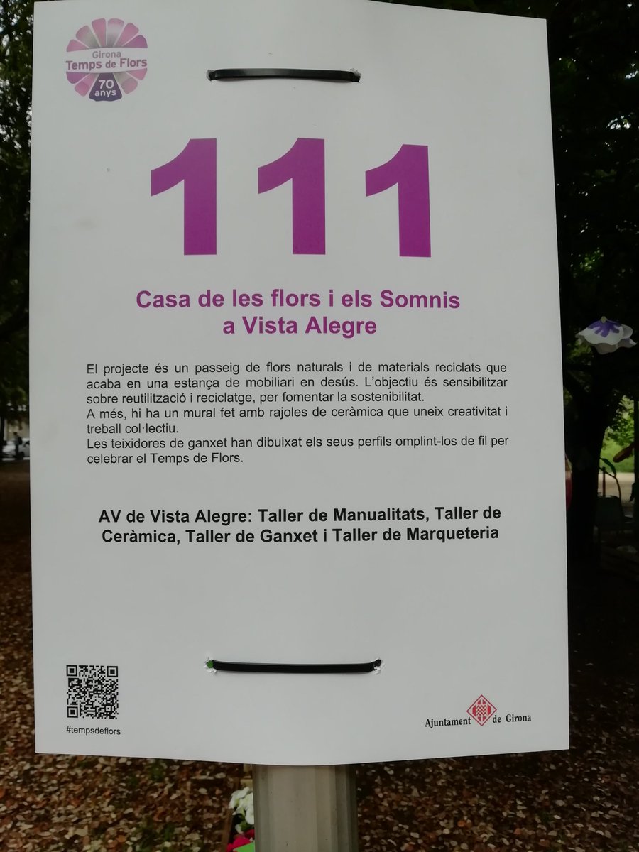 Ja és #TempsdeFlors al Parc de VistaAlegre. Vindreu? 🫶🌼