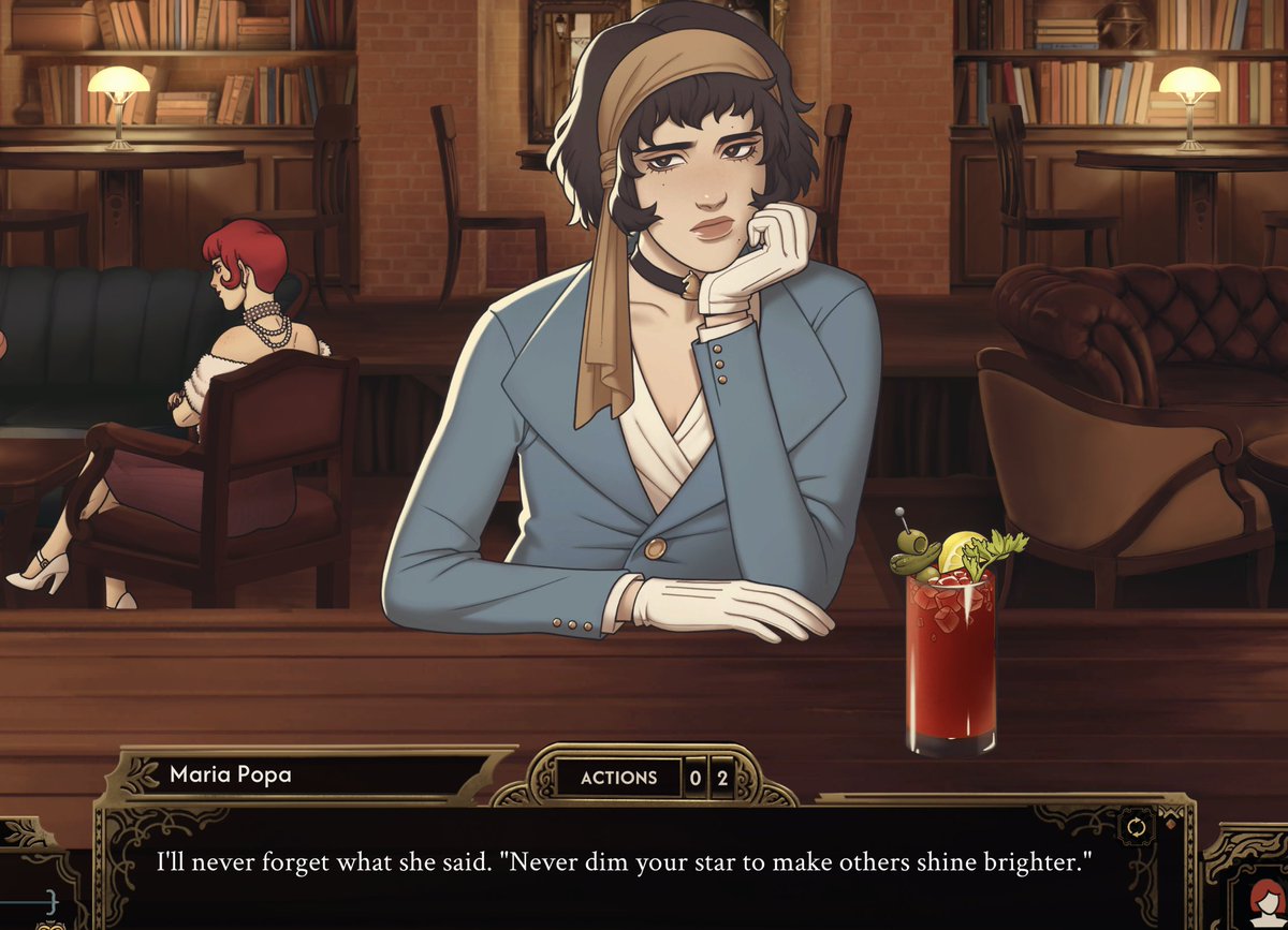 Life advice from me, via this slightly on-the-nose line I wrote for Maria in Best Served Cold.