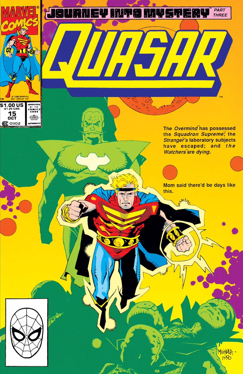 dano_cosmic's tweet image. Quasar #15 (Vol. 1, 1990), cover by #MikeMignola
✨
W-#MarkGruenwald,A-#MikeManley,I-#DanPanosian,C-#PaulBecton,L-#JaniceChiang
✨
#Quasar #WendellVaughn #SquadronSupreme #Eternals #Stranger #Makkari #Marvel #MarvelComics #MarvelCosmic