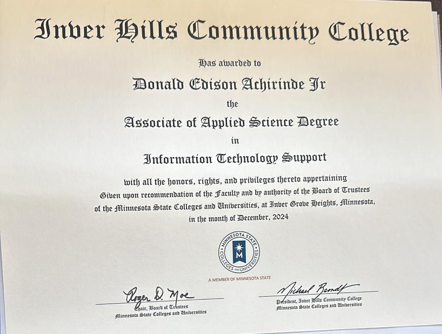 Don2nd3's tweet image. Ya boi did the walk!! This just the beginning!! What company got I.T roles hiring!! Lol