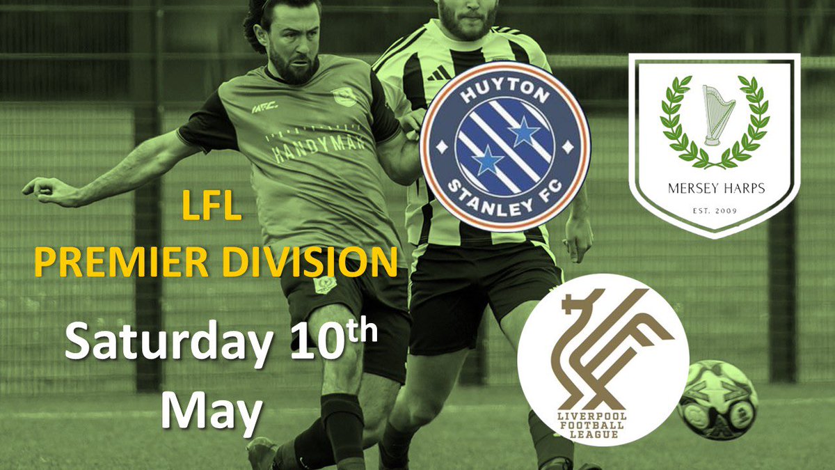 Mersey Harps FC (@merseyharpsfc) on Twitter photo Final league game tomorrow, dress rehearsal for cup final
🆚 <a href="/huytonstanleyfc/">Huyton Stanley FC</a>
🗓 10th May
⏰ 1:15
🏟 <a href="/JerichoLanehub/">Jericho Lane Football & Fitness Hub</a>
🏆 <a href="/lpoolfl/">Liverpool Football League</a>
🤝 <a href="/handymanbrewery/">Beer</a> <a href="/Fitwellnwltd/">Fitwell Branded Clothing, Merchandise & Print</a> <a href="/BeanThere_Lpl/">BeanThereCoffeeShop</a> <a href="/LiverpoolIC/">Liverpool Irish Centre</a> <a href="/IrishCommCare/">Irish Community Care</a>
#uptheharps☘️ Final league game tomorrow, dress rehearsal for cup final
🆚 <a href="/huytonstanleyfc/">Huyton Stanley FC</a>
🗓 10th May
⏰ 1:15
🏟 <a href="/JerichoLanehub/">Jericho Lane Football & Fitness Hub</a>
🏆 <a href="/lpoolfl/">Liverpool Football League</a>
🤝 <a href="/handymanbrewery/">Beer</a> <a href="/Fitwellnwltd/">Fitwell Branded Clothing, Merchandise & Print</a> <a href="/BeanThere_Lpl/">BeanThereCoffeeShop</a> <a href="/LiverpoolIC/">Liverpool Irish Centre</a> <a href="/IrishCommCare/">Irish Community Care</a>
#uptheharps☘️