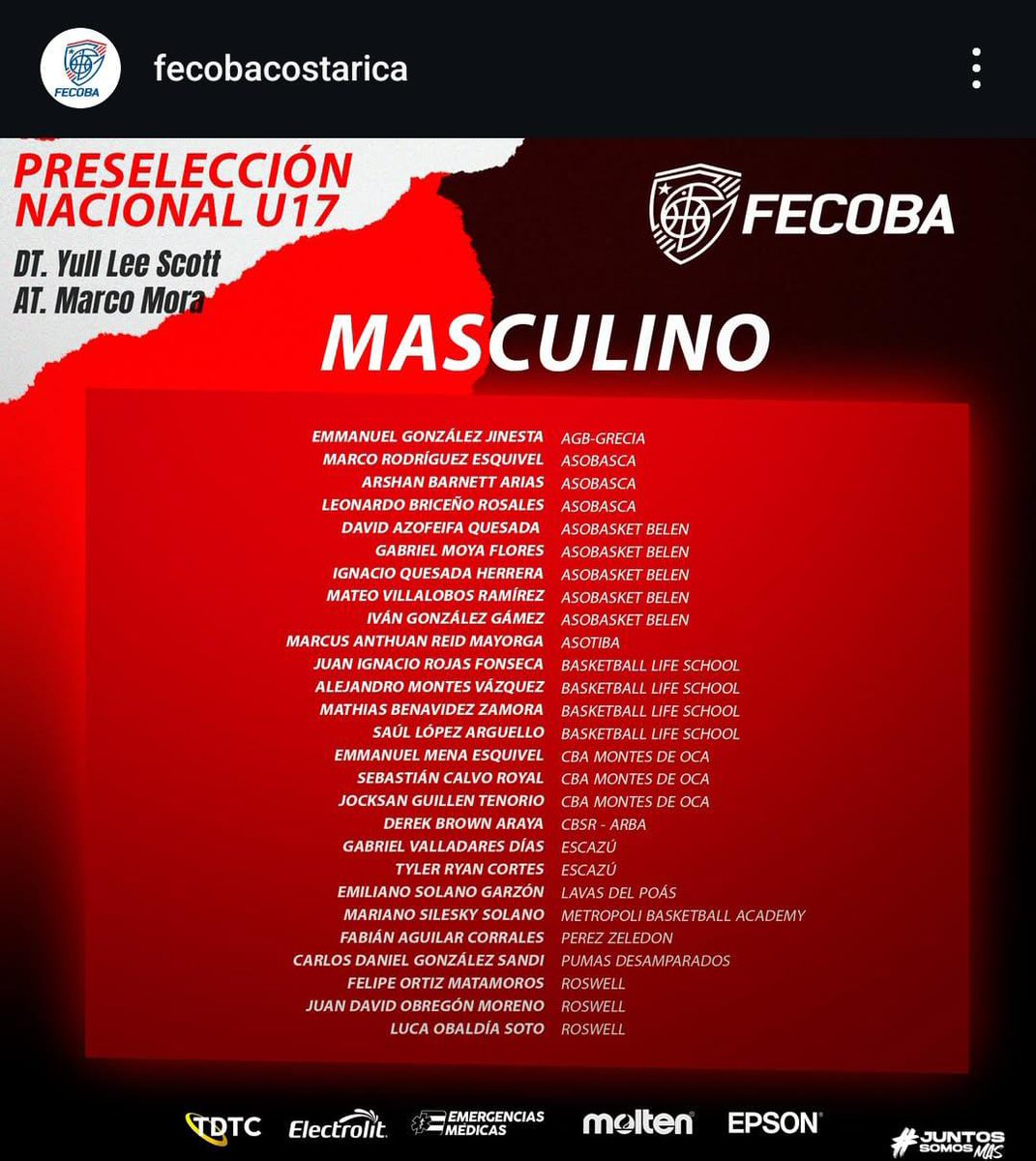 CountryDayCR's tweet image. 🏀🌟 Big News! 🌟🏀
Congratulations to our CDS athletes for being preselected for the Costa Rica National Basketball Team! 💪🇨🇷
-Mateo (U17)
-Adrian (U19)
-Gabriel (U19)
Your hard work and dedication have paid off, and we couldn’t be prouder! 👏 #CDSAthletics #CountryDayCR