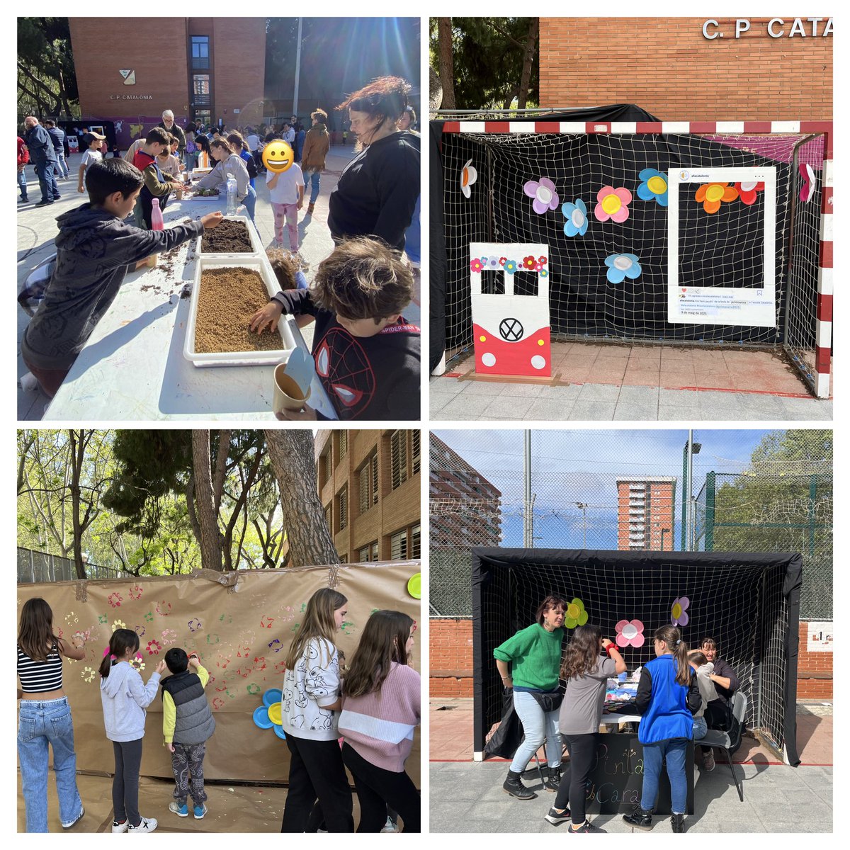 AfaCatalonia's tweet photo. Quina tarda de primavera hem passat a @EscolaCatalonia i com hem gaudit amb el taller de suculentas 🌵i pintacares🎨 https://t.co/LmRmuwCdFf