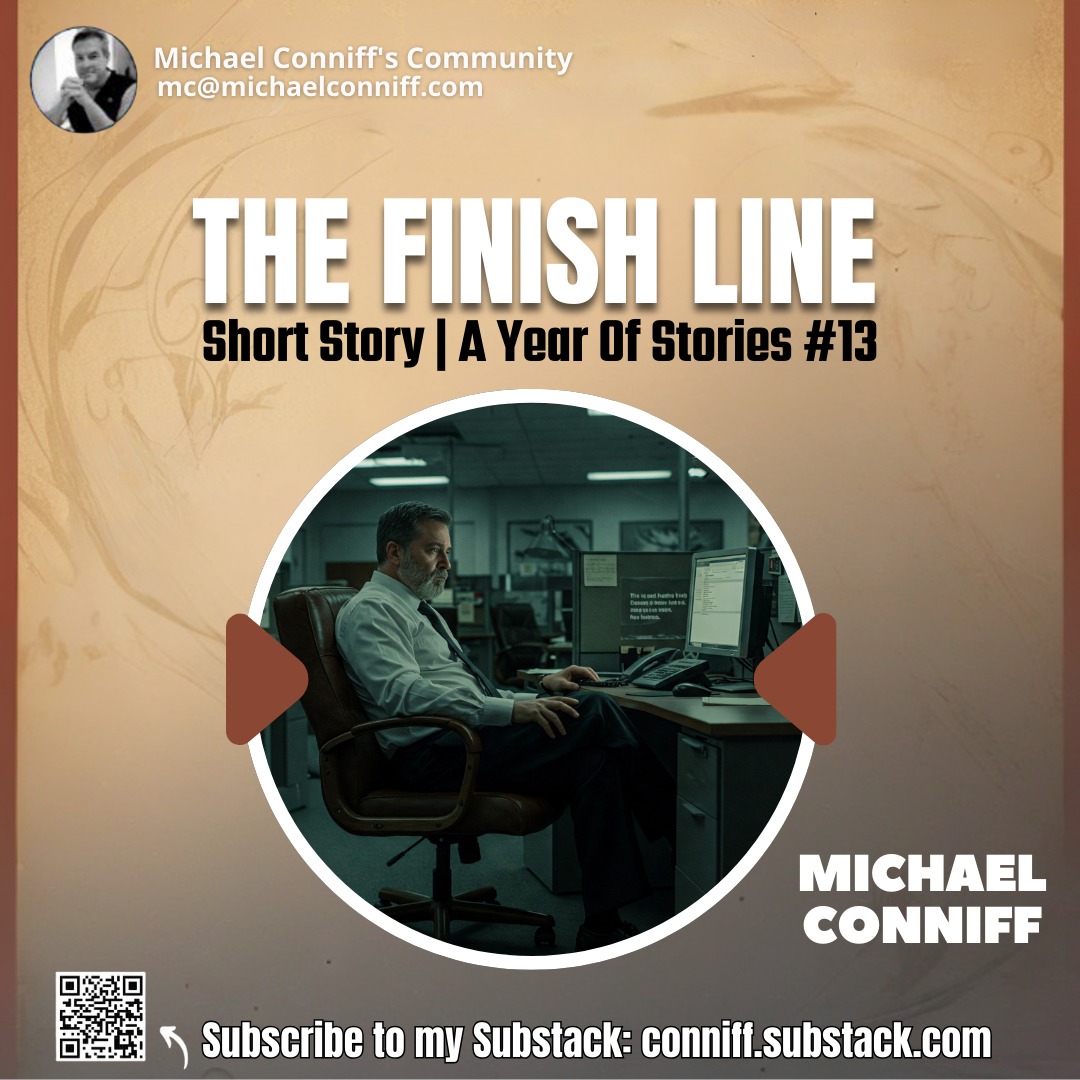 Michaelconniff's tweet image. We’ve all been there—late nights in the office, surrounded by silence and glowing screens.
In The Finish Line, Michael Conniff pulls us into a corporate purgatory that’s more personal than professional. conniff.substack.com/p/the-finish-l…
#WorkLife #OfficeCulture #DarkFiction