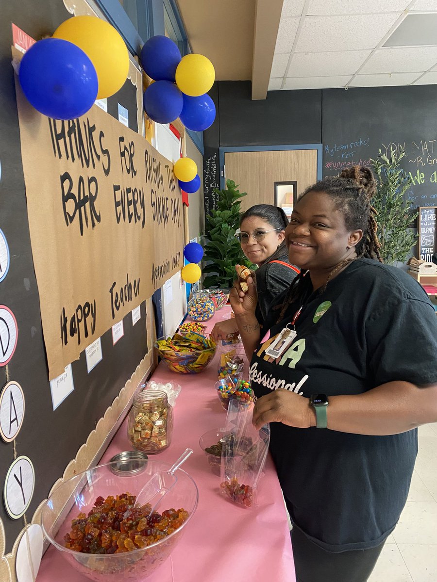 Ending #TeacherAppreciationWeek on a sweet note! A candy bar for the sweetest teachers. Thank you for all you do!