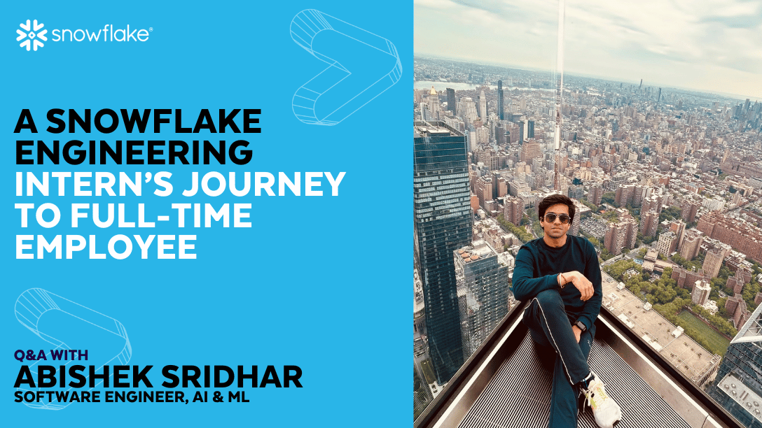 MichelleCarrega's tweet photo. He came, he coded, he converted 💻

From making an impact to making the jump to full-time software engineer, get a glance into Abishek Sridhar’s intern days in the latest Snowlife blog — complete with meaningful work, mentorship, and machine learning: https://t.co/xA2j8oLrlT https://t.co/mPqpf6l8hx